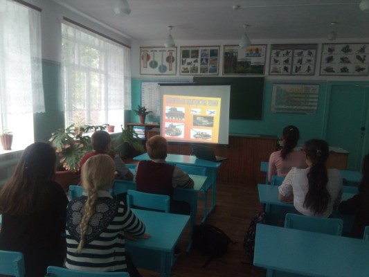 единый классный час, посвящённый 75 годовщине Курской битвы